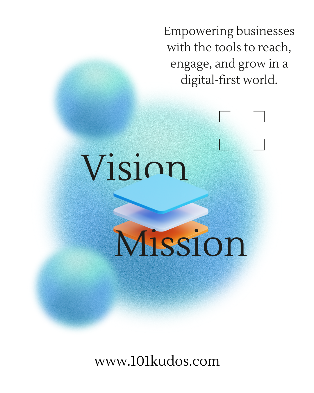 Blue and Turquoise Modern Business Vision Instagram Post
